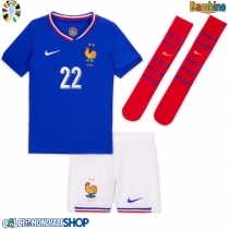 Maglie da calcio Francia Theo Hernandez #22 Prima Maglia Bambino Europei 2024 Manica Corta (+ Pantaloni corti)